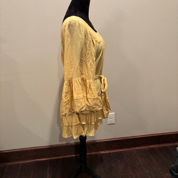 NWT Free People Gretta Mini Dress in Snd/Sable, XS, Wedding Guest Summer Party - Picture 7 of 15